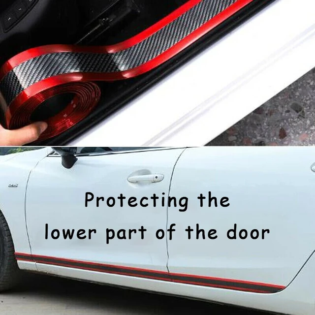 Plaque de protection anti-rayures pour carrosserie de porte latérale de  voiture, décoration de couverture, bandes