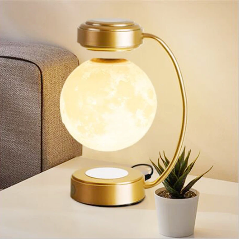 

3D Magnetic Levitational Moon Lamp LED Rotating Moon Ball Night Light Wireless for Bedroom Home Decoration Christmas DIY Gift