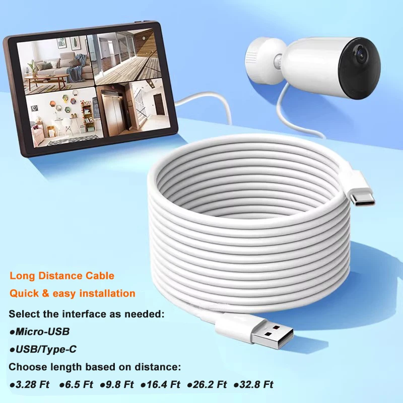 Ultra-Long Dual USB Charging Cable for Versatile Use (1-10M)