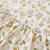 Floral Style Fitted Sheet Breathable Bedsheet постельное белье Soft Mattress Protector Home Bed Linen (Pillowcase Need Order) 5