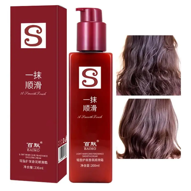 

Hair Smoothing Lotion 200ml Hair Conditioner For Damaged Dry Hair Wash Free Hair Nourishing Conditioner Hair Conditioning Balm