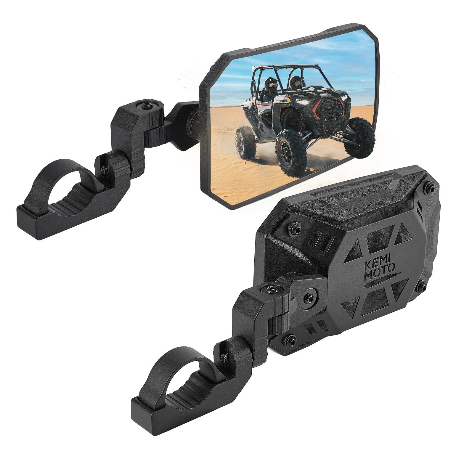 

Боковое зеркало UTV с широким обзором подходит для рулонных стержней 1,65-2 дюйма, совместимых с Polaris RZR Ranger для Can-Am Maverick X3