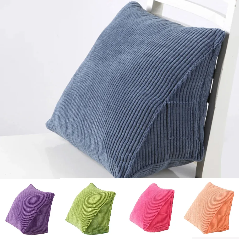 

Sofacushion Household Decor Bed Triangular Chair Cushion Bedside Lumbar Stuffed Pillow Sofa Anti-extrusion Not Deformed 젤리쿠션
