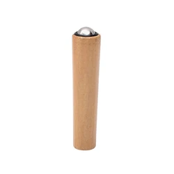 Compact Wooden Facial Massage Roller - Easy - to - Use Handheld Skin Care Tool (C)