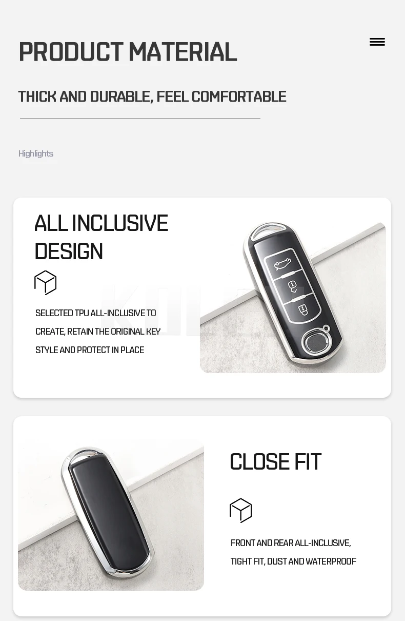 TPU Car Remote Key Case Cover Holder Shell per Mazda 2 3 5 6 Demio CX-3 CX-4 CX-5 CX-7 CX-9 MX-5 Atenza Axela custodia protettiva - S31d899a9a2134d87ba1bfd31c35100c6l