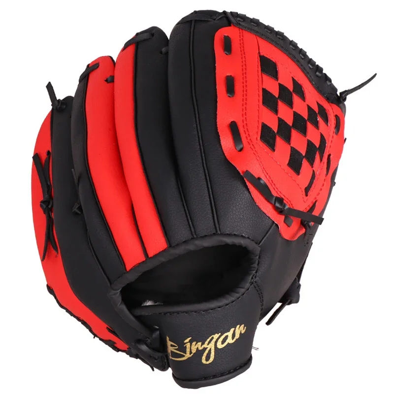Kids Adults PVC Baseball Glove Handmade Softball Practice Equipment Size10.5/11.5 Inches Left Hand Mitt