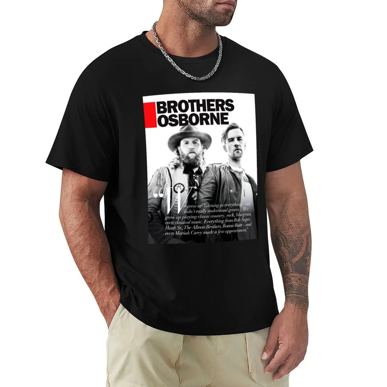 

Brothers Osborne - American country music duo T-Shirt heavyweights summer top boys animal print designer t shirt men