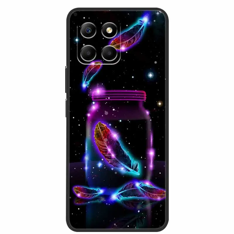 Stylish Black Cat Soft TPU Silicone Back Cover