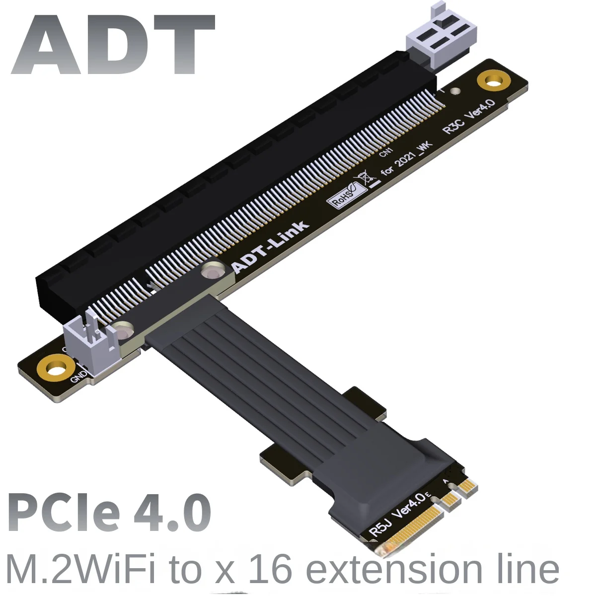 

M.2 WiFi A.E key interface adapter extension cable supports pcie4.0 x16 PCIe4.0x1 gen4 8G/bps