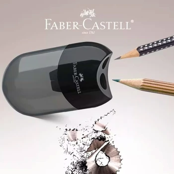 1pc Faber Castell Matita Doppio foro singolo Temperamatite Cancelleria carina Affilatura facile e ordinata per matite standard e jumbo