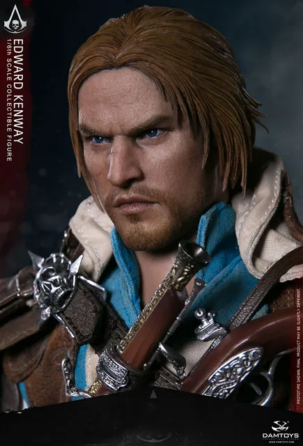 original DAMTOYS DMS003 1/6 Scale Black Flag Edward Kenway 12 