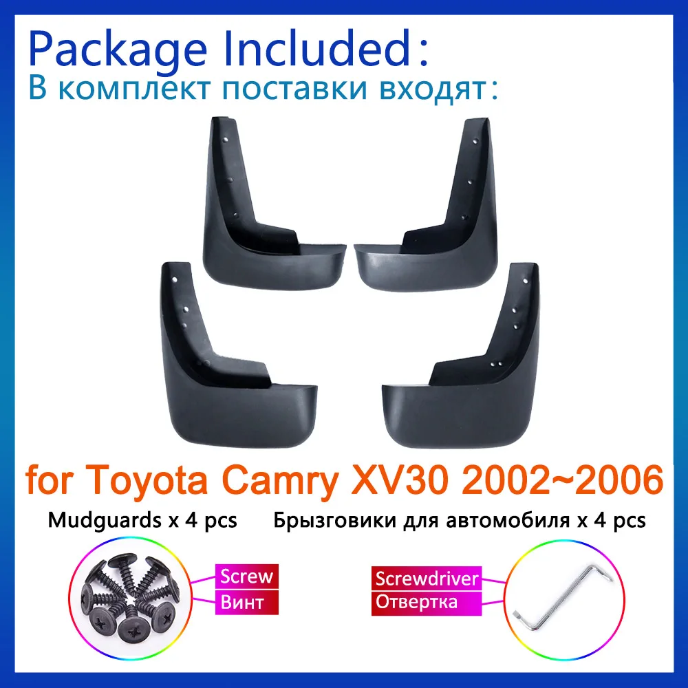 

4 шт., брызговики для Toyota Camry XV30 XV 30 30 2002 2003 2004 2005 2006