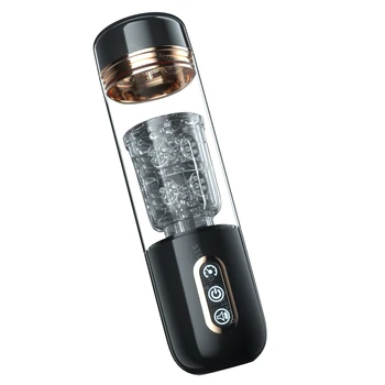 Male Sex Toy Automatic Sucking Telescopic Rotating Masturbator Cup For Men Real Vaginal Suction Pocket Blowjob Adult Product