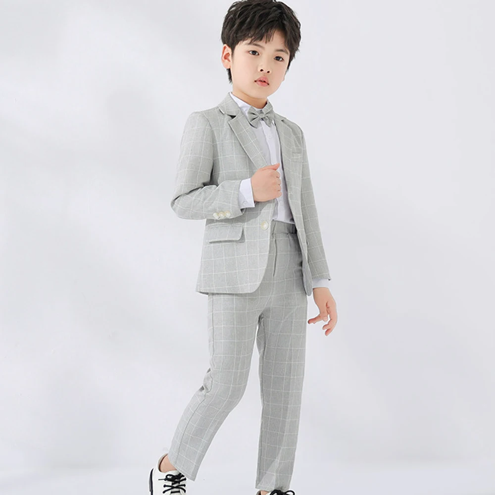 Tweed Pants LOLANTA Boys Suit 2PCs Tuxedo Jacket Formal Wedding