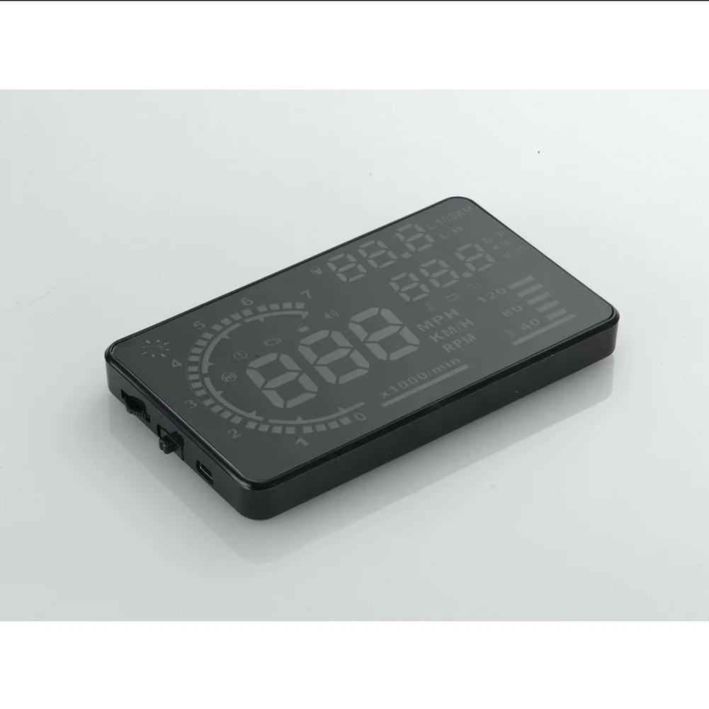 차량 속도 RPM 냉각수 온도 전압 연료 MPG OBD2 인터페이스 실시간 데이터 자동 밝기 조절 헤드업 디스플레이