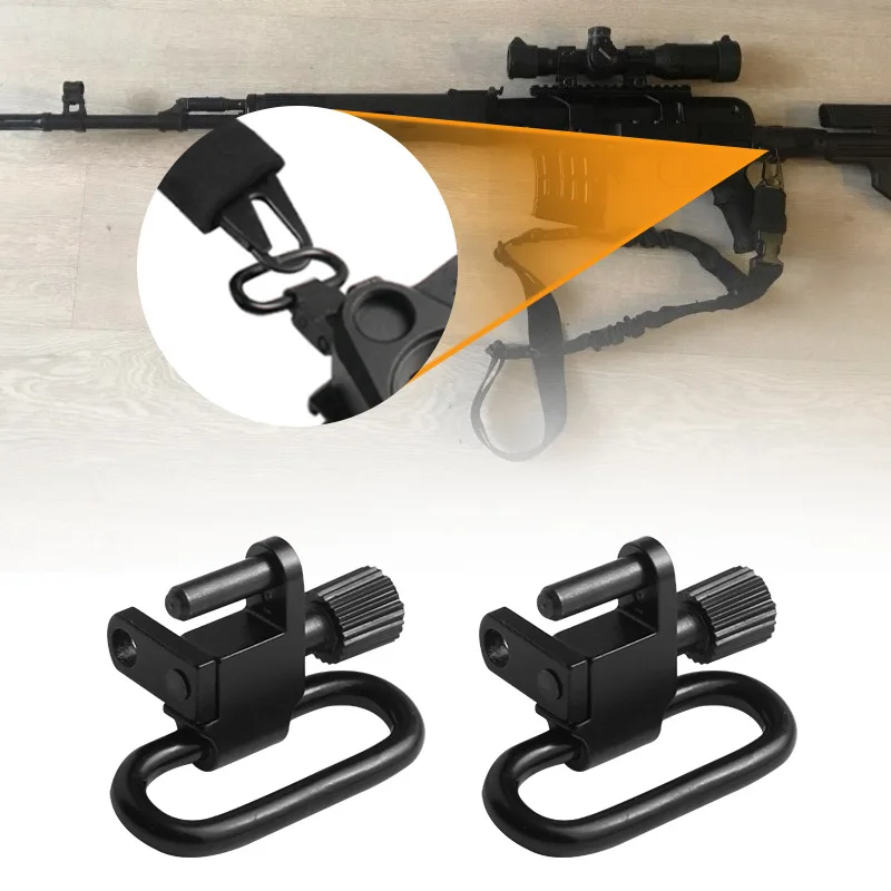 1&times; QD Sling Swivel Two Point Sling Strap Belt Buckle Mlok Quick Detachable Gun Mount Ring Outdoor Rifle Hunting Ar15 Accessories sling swivel adapter sling swivel mount tactical sling adapter sling adapter sling attachment adapter shotgun accessories