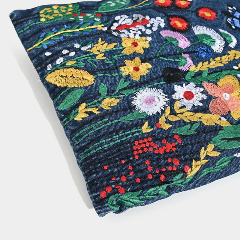 New Embroidered Cowboy Bag with Street Style, Personality, Trendy Printing, Three Dimensional Shoulder Bag Design, Underarm Bag