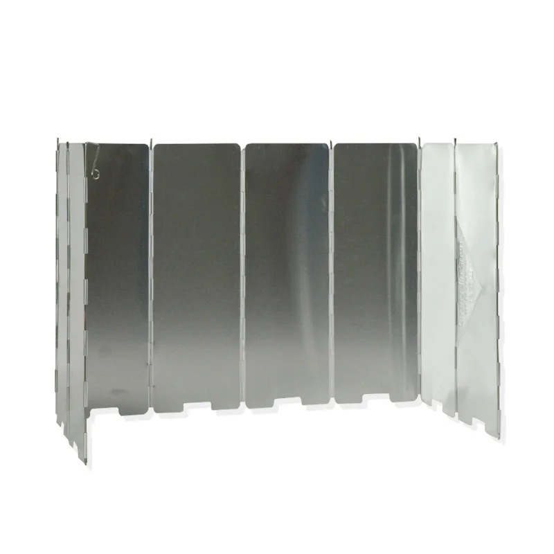 12 Plaques Pare-Vent Pliable En Aluminium Pare-Brise Pour Rechaud De Camping Plein Air Pare Brise Pour Cuisiniere A Gaz 97209440