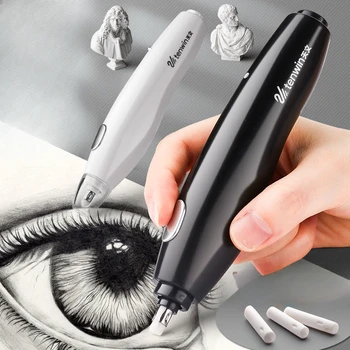 Gomma elettrica per disegno artistico professionale/gomma Gomma per schizzi ad alta luce Gomma automatica Gomma per matita elettrica con gomma caricata USB