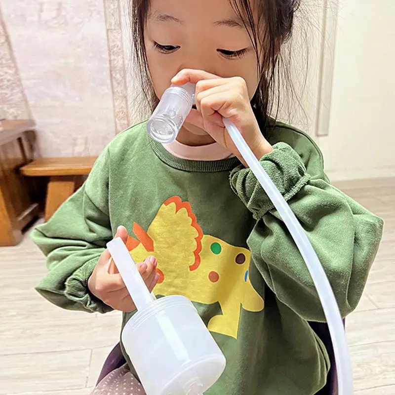 Nasal Aspirator New Baby Nasal Aspirator Nose Sucker Quiet Manual Nose Suctioners for Babies Baby Sucker Snot