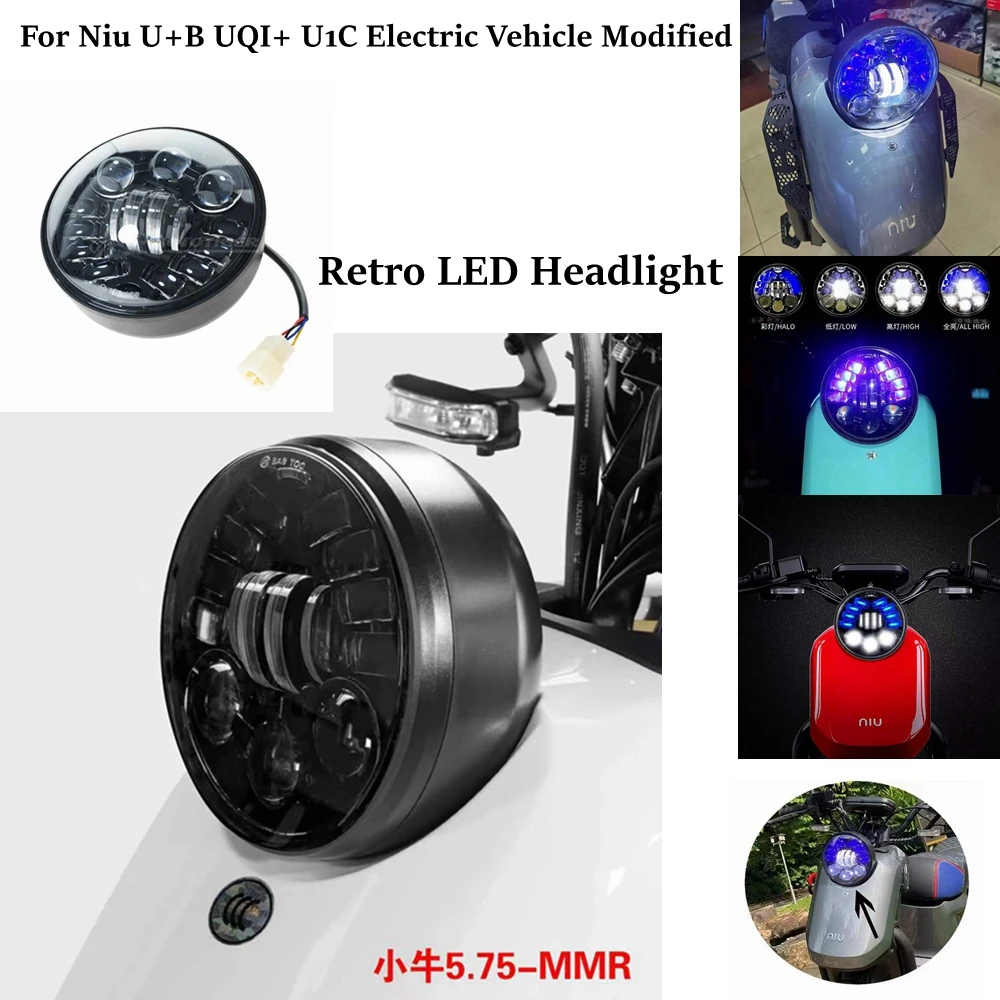 

Фара светодиодная для электромотоцикла, 5,75 дюйма, с регулировкой ближсветильник света