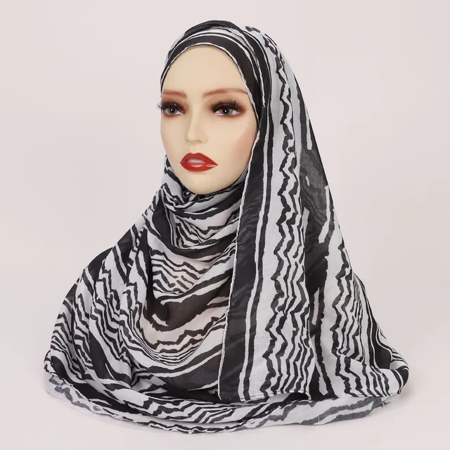 1 pièces Ramadan Hijab imprimé léopard femmes bohème aquarelle doux musulman Hijabs Floral respirant châle enveloppement écharpe foulard chaud