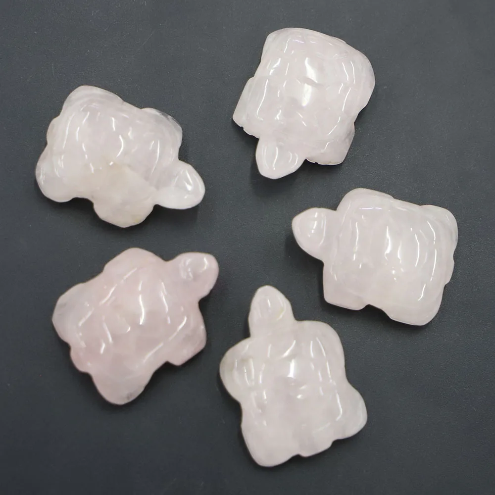 Free Shipping Natural Stone Hand-carved Turtle Decoration Small Animal Semi-precious Charm Jewelry Accessories Wholesale 8Pc/Lot