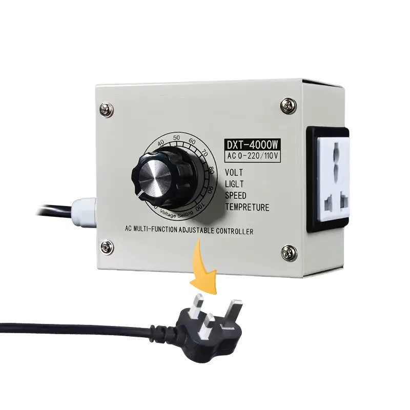 High-Power Adjustable Voltage Regulator with SCR Dimmer Functionality