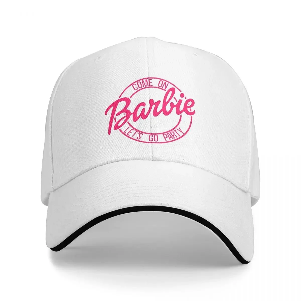 

Pink Barbi Baseball Caps Popular Sandwich Hat Men Women Adjustable Dad Hat Travel Gift