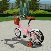 Vélo enfant 12 pouces amélioré pour les 2-4 ans, réglable en hauteur, avec roulettes et panier, modèle Junior 2