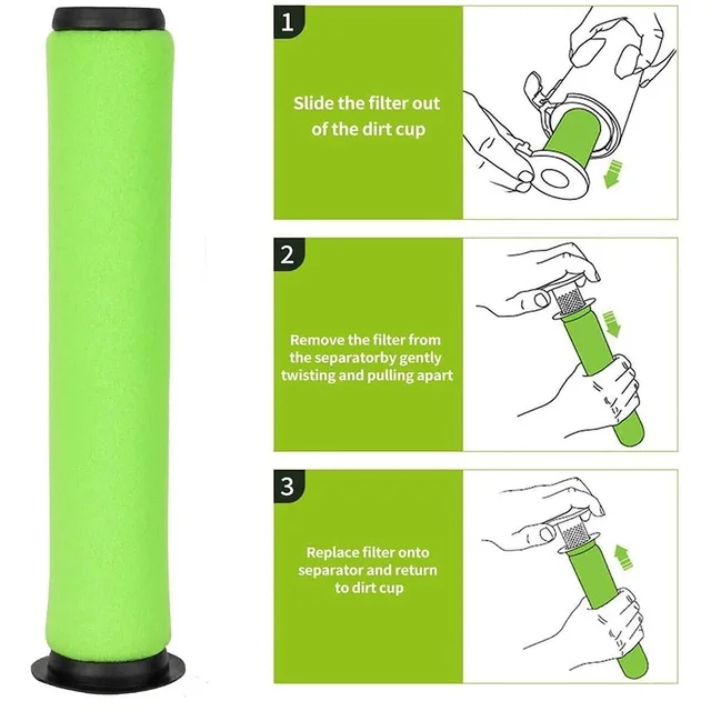 Cserélhető Mosható Szennyeződés -Tartály -Szűrő A Gtech Airram Mk2 És Air Ram K9 Vezeték Nélküli Porszívó Szűrőkhöz - Image 3