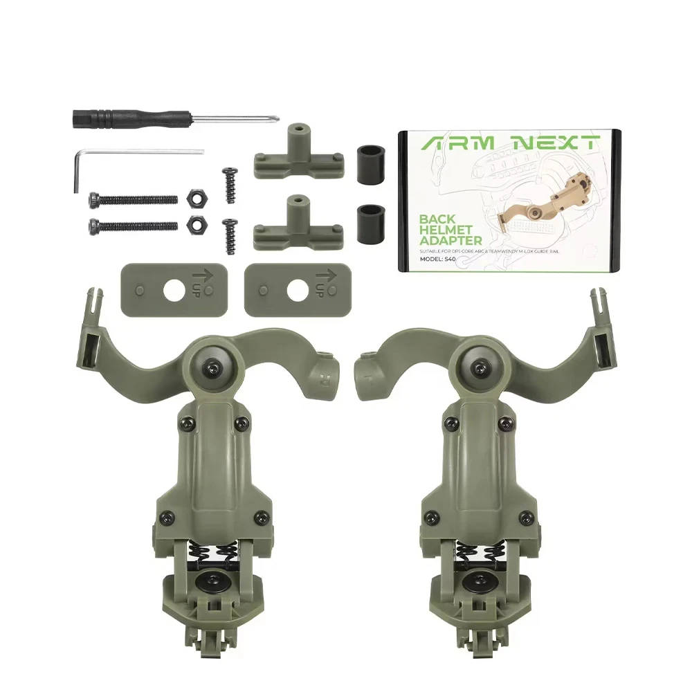OPS CORE ARC/Wendy M-LOK Fast Helmet Rail Mount Adapter Tactical Headset Accessories Hunting Airsoft Shooting Headphone Bracket tactical headset tactical helmet adapter tactical helmet accessories tactical headset bracket