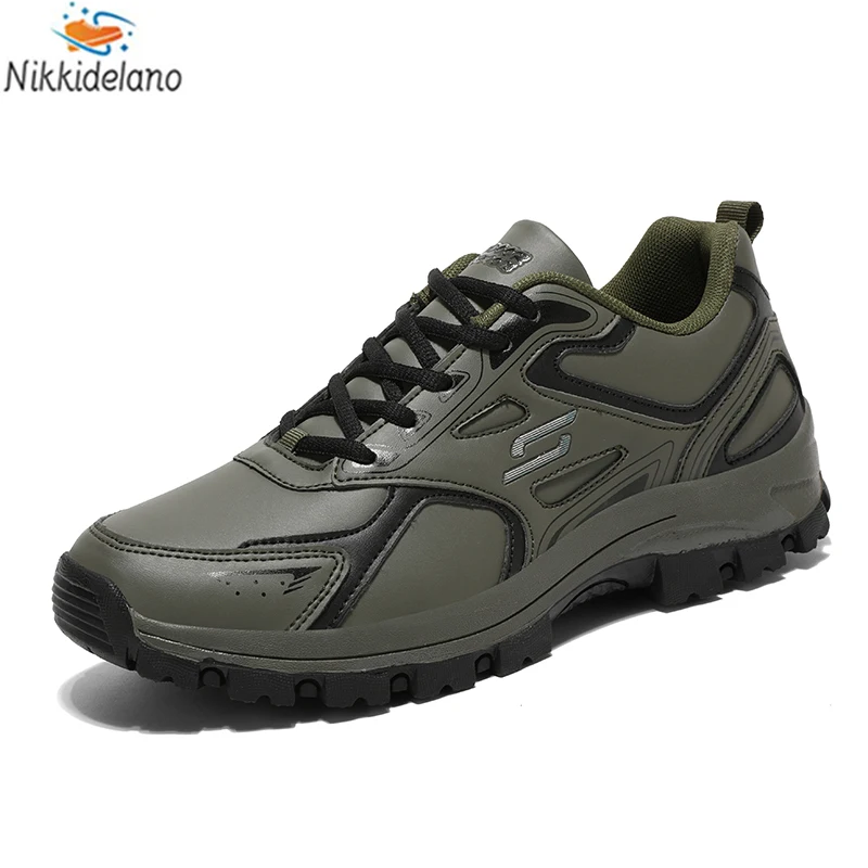 

High Quality Men Hiking Shoes Large Size Pro-Mountain Outdoor Men Sport Trekking Footwear Men Rock Climbing Athletic Army Green