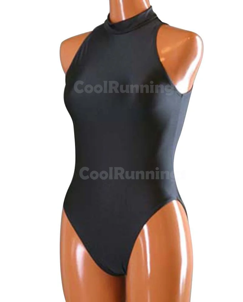 Adult Unisex Spandex Mock Neck Turtleneck dancewear Gymnastics Sleeveless Ballet Dance Leotard Unitard