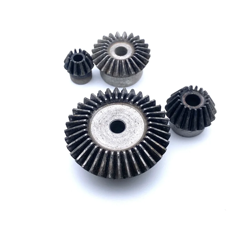 2Pcs Bevel Gear Tapered Bevel Pinion Gear Bevel Gears 1.5 Module For