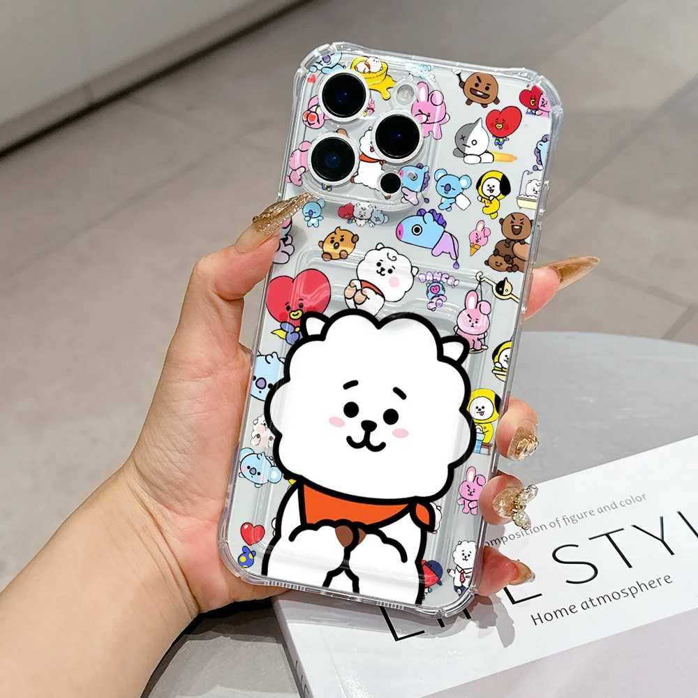 Cartoon B-BTS Card Holder Case - Stylish & Durable Cover