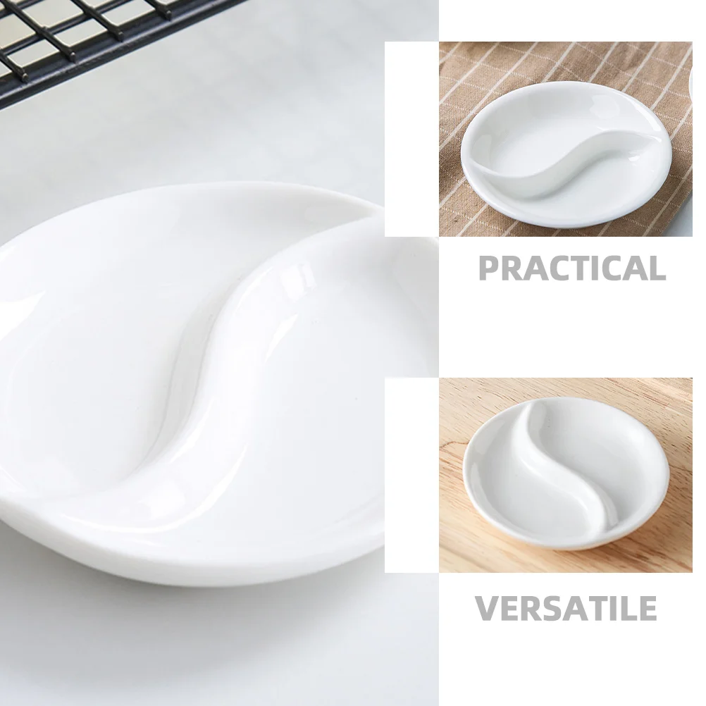 Cute Bowl Ceramic Seasoning Dish Dinner Plates Small Dipping Sauce Cereal Bowls White Ceramics Kitchen Dishes