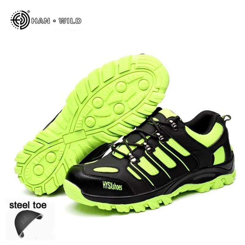 Safety Work Shoes Men Breathable Mesh Fashion Casual Labor Insurance Puncture Proof Boots Mens Steel Toe Shoe Footwear