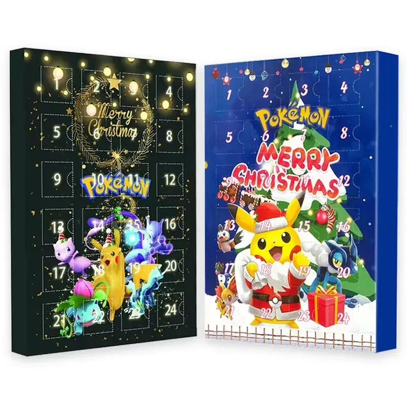 Boîte de calendrier de l'avent Pokémon pour enfants, 2 styles, 2024, Eevee,  Pikachu Anime Action Figure, Merry Christmas, Original Toy, peuvBoy Gift -  AliExpress