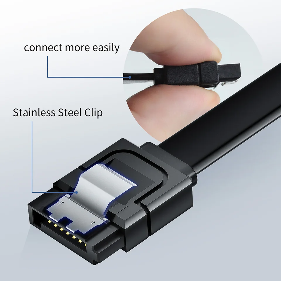 thumbnail image 2 of Sata Cable SATA III 6.0 Gbps 7pin Female To Female Data 2 of 12