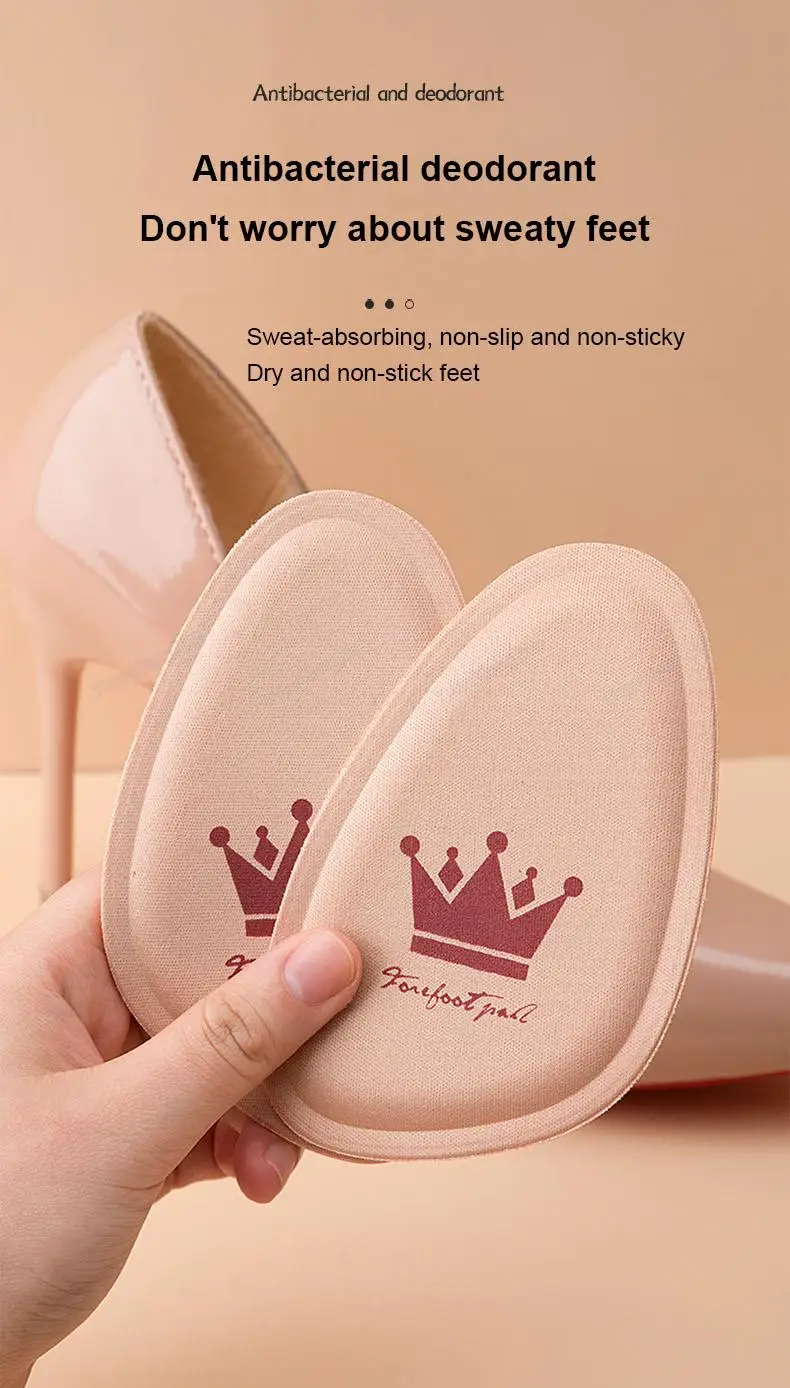 Vorfuß polster Frauen halbe Einlegesohlen Größe anpassen Schuh polster bequeme Fußpflege produkte High Heel Schuh Vorderfuß rutsch festes Kissen – Detail 19
