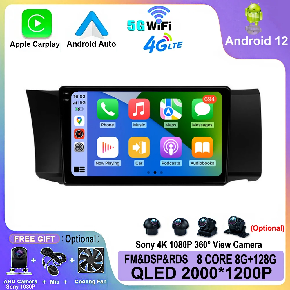 Autoradio Android CarPlay Pour Subaru BRZ / Toyota GT86 2012-2016 - Écran Tactile, GPS, Bluetooth