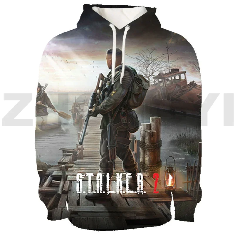 

3D Game Anime S.T.A.L.K.E.R. Толстовка мужская оверсайз с капюшоном и принтом в виде сердца оружия