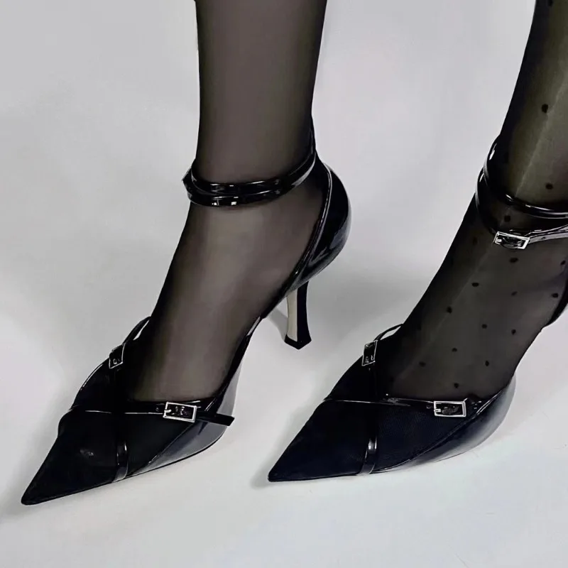 sexy Ladies Sandals Wth Heel 2024 New In Fashion Luxury Footwear Slides High Heels Casual Outside Female Shoes Women Pumps 4