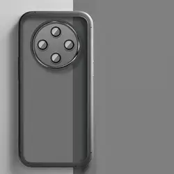 Enhanced Shockproof Silicone Back Cover with Plating Finish for OPPO Reno12F (Black)