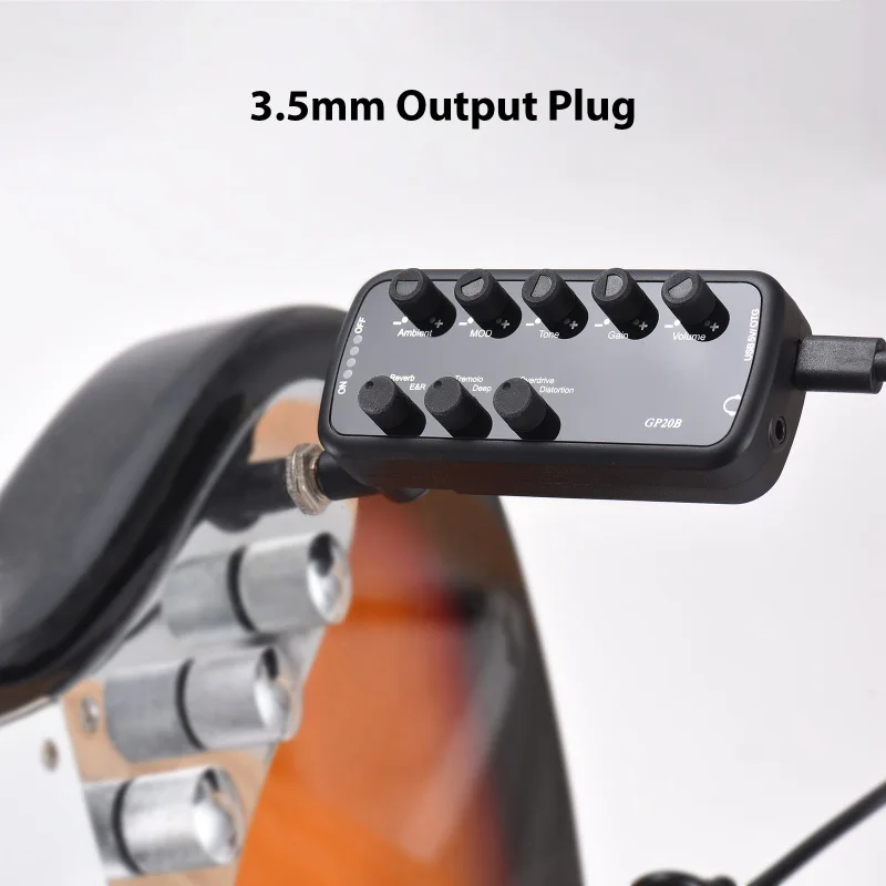 Guitar Amplifier Portable Headphone Mini Amp Plug and Play for Electric Guitar Musical Instrument OTG Internal Recording