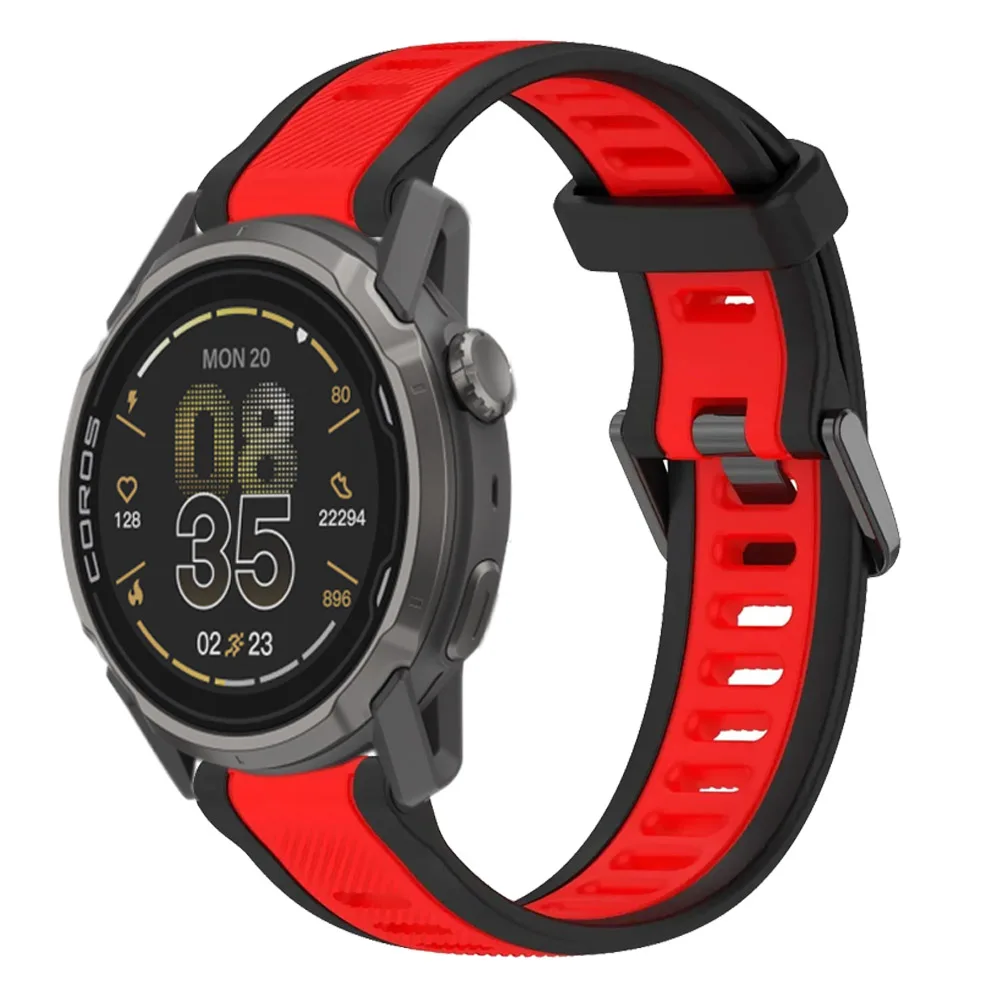 Sports Silicone Strap - Comfortable All-Day Wear Bracelet, Available in 18/20/22mm Sizes