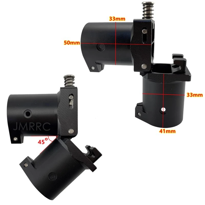 Support pliant aluminium 30mm pour bras drone multirotor JMRRC