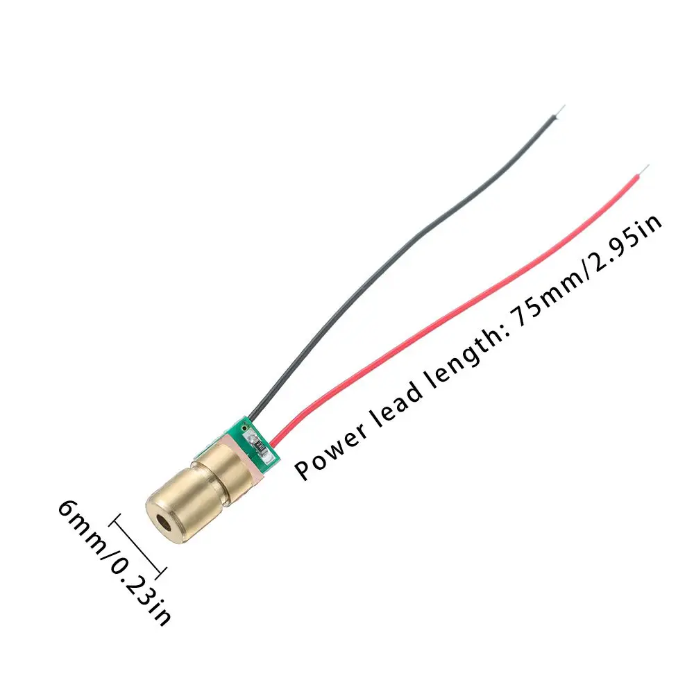 1/3/5/10pc Mini Red Sight Copper Head 650nm 6mm 3V Adjustable Lasers Dot Diode Module Laser diodes laser head