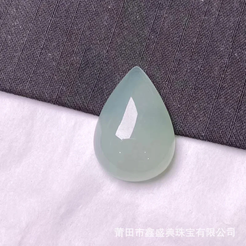 

Live Broadcast Supply Wholesale Myanmar Natural Emerald Pendant a Goods Ice Glutinous Water Drop with Certificate